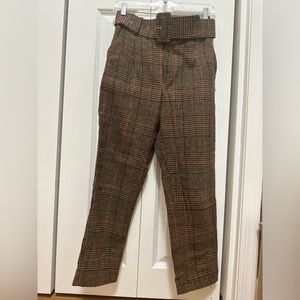 Women Wool Trousers brown